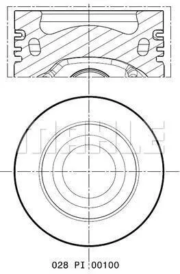 Stūmoklis MAHLE 028 PI 00100 002