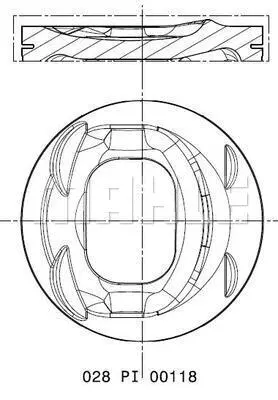 Stūmoklis MAHLE 028 PI 00118 000