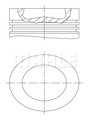 Stūmoklis MAHLE 028 PI 00121 000