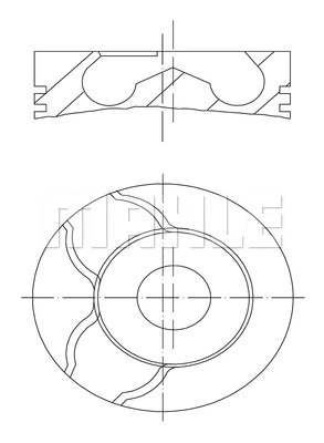 Stūmoklis MAHLE 028 PI 00122 000