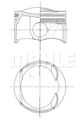 Stūmoklis MAHLE 028 PI 00132 010