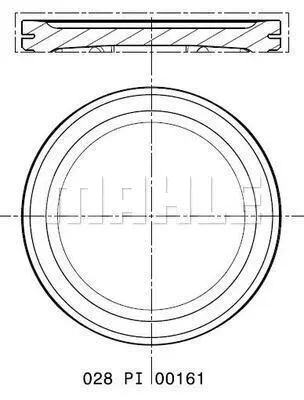 Stūmoklis MAHLE 028 PI 00161 000