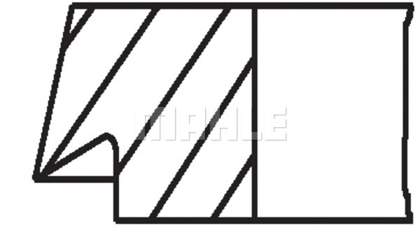 Stūmoklio žiedų komplektas MAHLE 029 92 N0