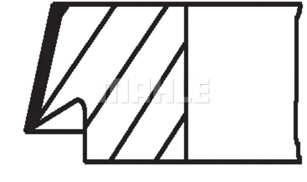 Stūmoklio žiedų komplektas MAHLE 030 19 N0