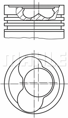 Stūmoklis MAHLE 030 58 02