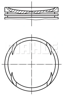 Stūmoklis MAHLE 030 89 02
