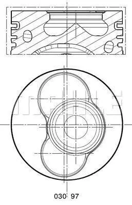 Stūmoklis MAHLE 030 97 00