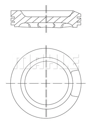 Stūmoklis MAHLE 033 04 02