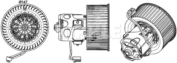 Vidaus putiklis MAHLE AB 151 000P