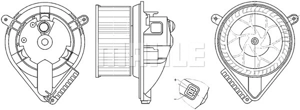 Vidaus putiklis MAHLE AB 272 000S