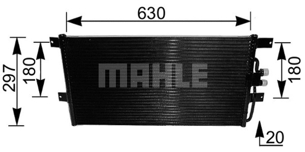 Oro kondicionieriaus radiatorius MAHLE AC 217 000S