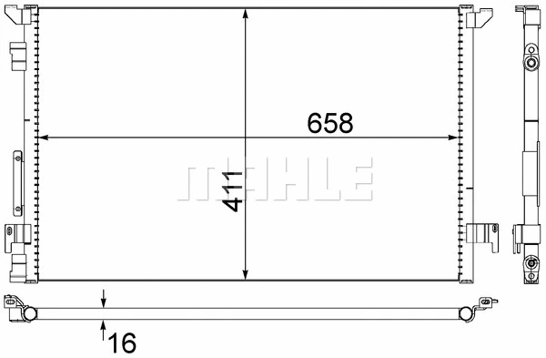 Oro kondicionieriaus radiatorius MAHLE AC 294 000S
