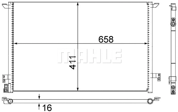 Oro kondicionieriaus radiatorius MAHLE AC 295 000S