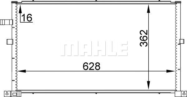 Oro kondicionieriaus radiatorius MAHLE AC 296 001S