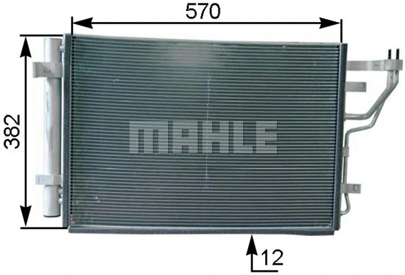 Oro kondicionieriaus radiatorius MAHLE AC 442 000P