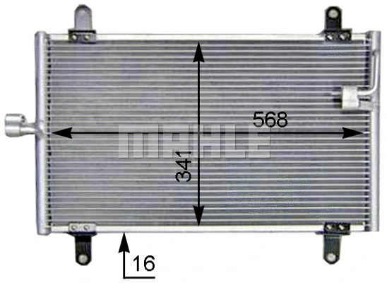 Oro kondicionieriaus radiatorius MAHLE AC 514 000S