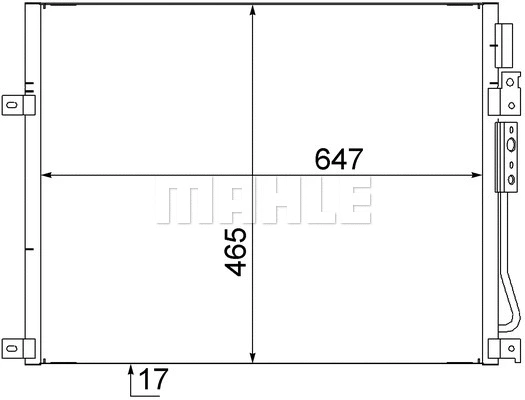 Oro kondicionieriaus radiatorius MAHLE AC 564 000S