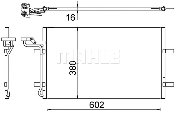 Oro kondicionieriaus radiatorius MAHLE AC 725 000S