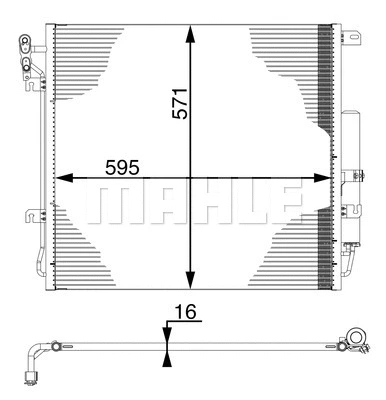 Oro kondicionieriaus radiatorius MAHLE AC 759 000S