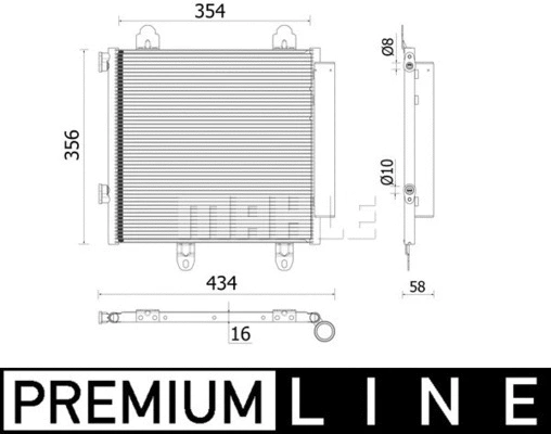 Oro kondicionieriaus radiatorius MAHLE AC 897 000P