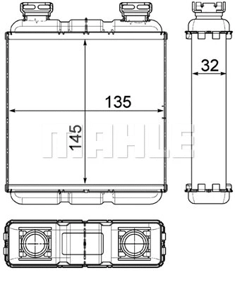 Salono radiatorius MAHLE AH 188 000P