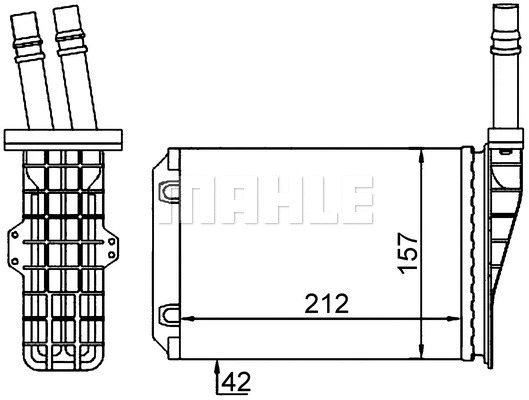 Salono radiatorius MAHLE AH 209 000S