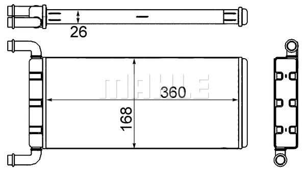 Salono radiatorius MAHLE AH 241 000S