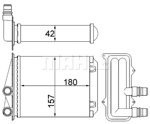 Salono radiatorius MAHLE AH 246 000S