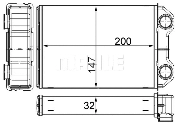 Salono radiatorius MAHLE AH 251 000S