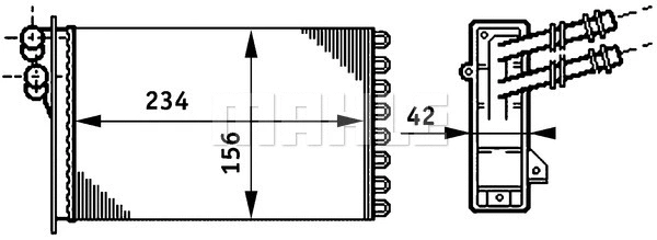 Salono radiatorius MAHLE AH 72 000S