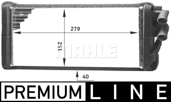 Salono radiatorius MAHLE AH 98 000P