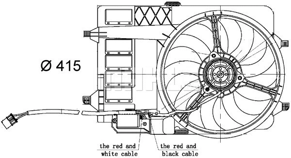 Radiatoriaus ventiliatorius MAHLE CFF 30 000S