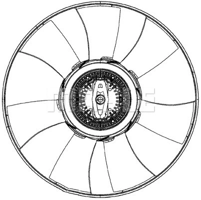 Radiatoriaus ventiliatorius MAHLE CFF 492 000P