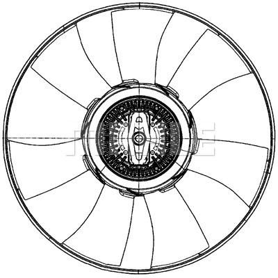 Radiatoriaus ventiliatorius MAHLE CFF 500 000P