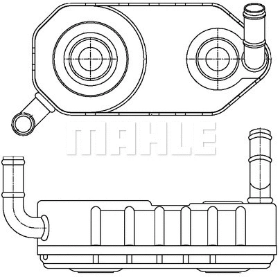 Automatinės transmisijos alyvos aušintuvas MAHLE CLC 177 000S
