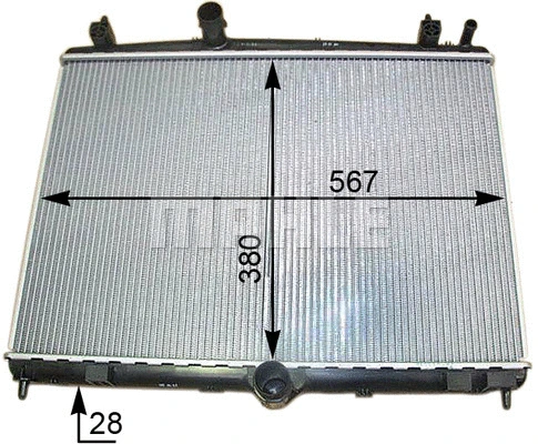 Variklio aušinimo radiatorius MAHLE CR 2113 000S