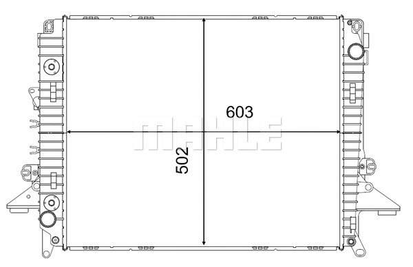 Variklio aušinimo radiatorius MAHLE CR 2577 000S
