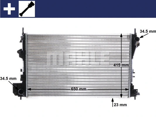 Variklio aušinimo radiatorius MAHLE CR 40 000S