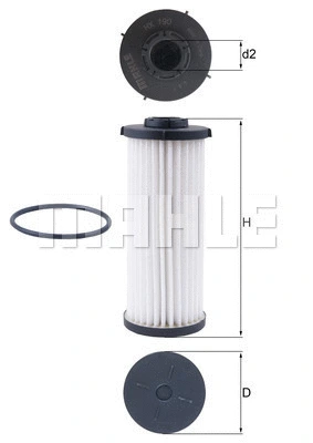 Automatinės transmisijos hidraulinis filtras MAHLE HX 190D