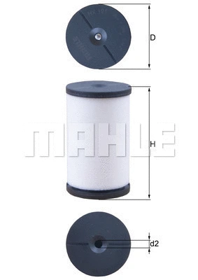 Automatinės transmisijos hidraulinis filtras MAHLE HX 191
