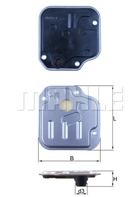 Automatinės transmisijos hidraulinis filtras MAHLE HX 244