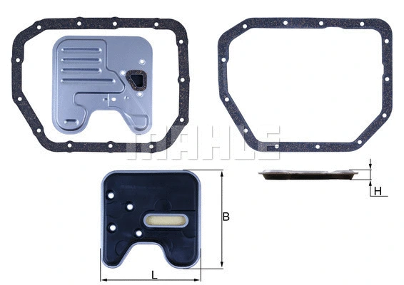 Automatinės transmisijos hidraulinis filtras MAHLE HX 246D