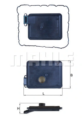 Automatinės transmisijos hidraulinis filtras MAHLE HX 254D