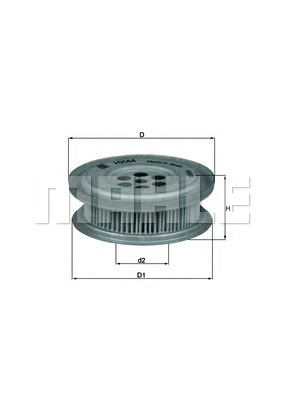 Vairo sistemos hidraulinis filtras MAHLE HX 44