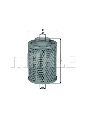 Vairo sistemos hidraulinis filtras MAHLE HX 5