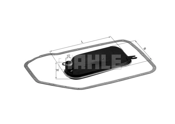 Automatinės transmisijos hidraulinis filtras MAHLE HX 84D
