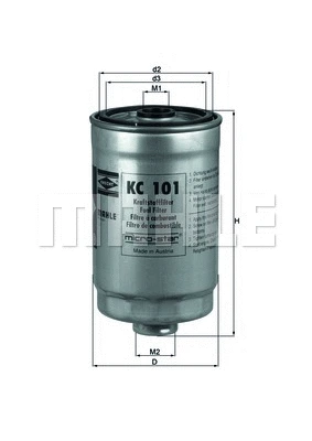 Kuro filtras MAHLE KC 101