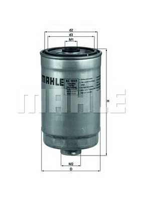 Kuro filtras MAHLE KC 101/1