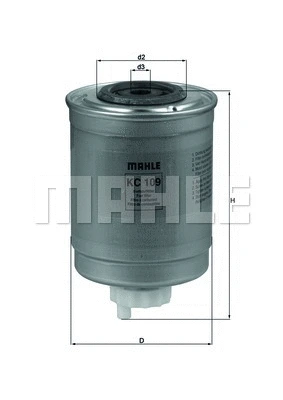 Kuro filtras MAHLE KC 109