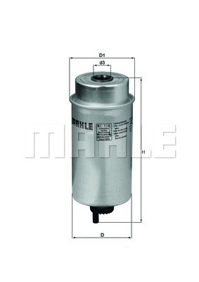 Kuro filtras MAHLE KC 116